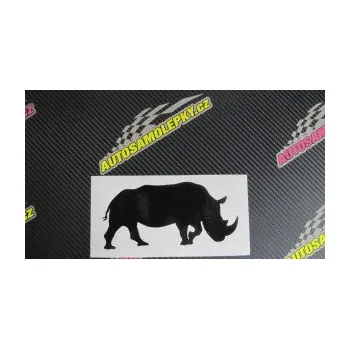 Samolepící dekorace Nosorožec 002 pravá (17 - šedá) SAMOLEPKA NA AUTO, NÁLEPKA, FÓLIE, POLEP, TUNING, VLASTNÍ TEXT, TISK, AUTOSAMOLEPKY.cz, POLEPY, OBRÁZEK, LOGO, 3D STICKERS