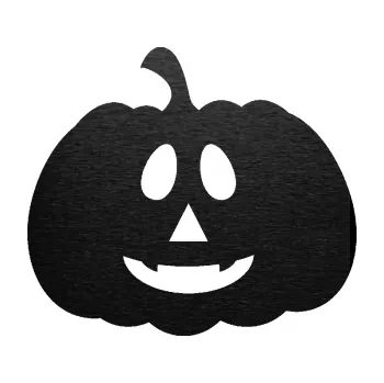Samolepící dekorace SAMOLEPKA Halloween 017 levá dýně (63 - škrábaný kov černý) NA AUTO, NÁLEPKA, FÓLIE, POLEP, TUNING, VLASTNÍ TEXT, TISK, AUTOSAMOLEPKY.cz, POLEPY, OBRÁZEK, LOGO, SAMOLEPKY