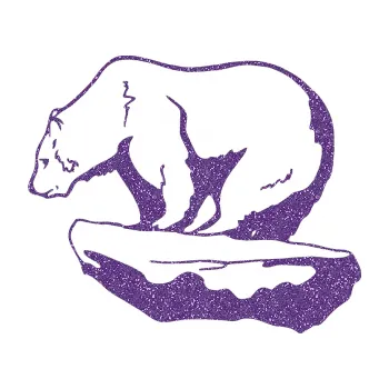 Samolepící dekorace SAMOLEPKA Lední medvěd levá (87 - Ultra Metalic fialová) NA AUTO, NÁLEPKA, FÓLIE, POLEP, TUNING, VLASTNÍ TEXT, TISK, AUTOSAMOLEPKY.cz, POLEPY, OBRÁZEK, LOGO, SAMOLEPKY