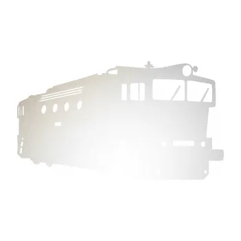 Polep vozidla SAMOLEPKA Lokomotiva 001 pravá (82 - odrazková reflexní bílá) NA AUTO, NÁLEPKA, FÓLIE, POLEP, TUNING, VLASTNÍ TEXT, TISK, AUTOSAMOLEPKY.cz, POLEPY, OBRÁZEK, LOGO, SAMOLEPKY