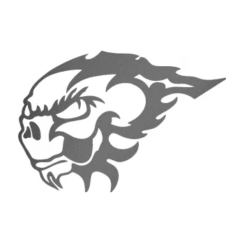 Samolepicí dekorace na vozidlo Glum levá (41 - grafitová metalíza) SAMOLEPKA NA AUTO, NÁLEPKA, FÓLIE, POLEP, TUNING, VLASTNÍ TEXT, TISK, AUTOSAMOLEPKY.cz, POLEPY, OBRÁZEK, LOGO, 3D STICKERS