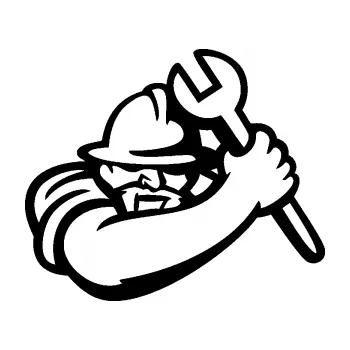 Samolepící dekorace SAMOLEPKA Mechanik 001 pravá (01 - černá) NA AUTO, NÁLEPKA, FÓLIE, POLEP, TUNING, VLASTNÍ TEXT, TISK, AUTOSAMOLEPKY.cz, POLEPY, OBRÁZEK, LOGO, SAMOLEPKY