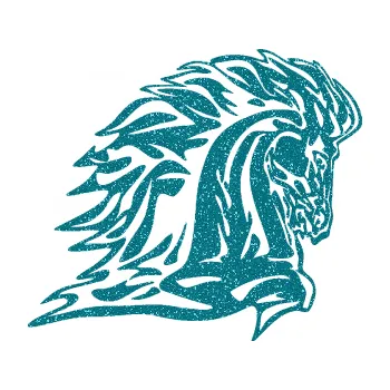 Samolepicí dekorace na vozidlo Animal flames 101 pravá kůň (92 - Ultra Metalic tyrkysová) SAMOLEPKA NA AUTO, NÁLEPKA, FÓLIE, POLEP, TUNING, VLASTNÍ TEXT, TISK, AUTOSAMOLEPKY.cz, POLEPY, OBRÁZEK, LOGO, 3D STICKERS