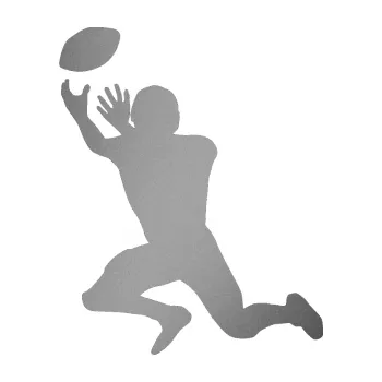 Samolepicí dekorace na vozidlo Rugby 001 levá (42 - stříbrná metalíza) SAMOLEPKA NA AUTO, NÁLEPKA, FÓLIE, POLEP, TUNING, VLASTNÍ TEXT, TISK, AUTOSAMOLEPKY.cz, POLEPY, OBRÁZEK, LOGO, 3D STICKERS