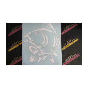 Polep vozidla SAMOLEPKA Kapr 009 levá (10 - červená) NA AUTO, NÁLEPKA, FÓLIE, POLEP, TUNING, VLASTNÍ TEXT, TISK, AUTOSAMOLEPKY.cz, POLEPY, OBRÁZEK, LOGO, SAMOLEPKY