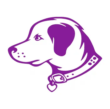 Polep vozidla SAMOLEPKA Pes 058 levá (14 - fialová) NA AUTO, NÁLEPKA, FÓLIE, POLEP, TUNING, VLASTNÍ TEXT, TISK, AUTOSAMOLEPKY.cz, POLEPY, OBRÁZEK, LOGO, SAMOLEPKY