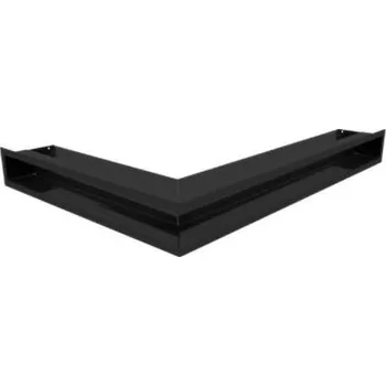 Krbová obestavba Krbová mřížka Luft rohová pravá černá 547x766x90 mm