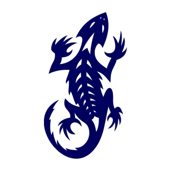 Samolepící dekorace SAMOLEPKA Ještěrka 014 pravá (23 - tmavě modrá) NA AUTO, NÁLEPKA, FÓLIE, POLEP, TUNING, VLASTNÍ TEXT, TISK, AUTOSAMOLEPKY.cz, POLEPY, OBRÁZEK, LOGO, SAMOLEPKY