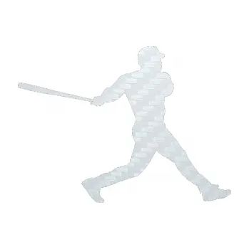 Samolepicí dekorace na vozidlo Baseball 002 pravá (51 - 3D karbon bílý) SAMOLEPKA NA AUTO, NÁLEPKA, FÓLIE, POLEP, TUNING, VLASTNÍ TEXT, TISK, AUTOSAMOLEPKY.cz, POLEPY, OBRÁZEK, LOGO, 3D STICKERS