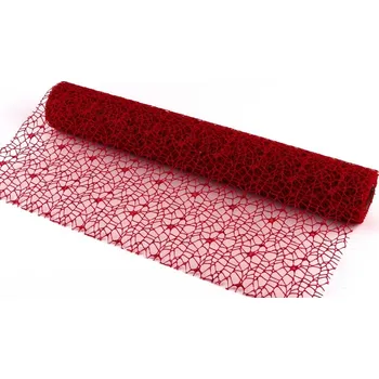 Stuha Big spider glitter 50 cm x 4,6 m - červená