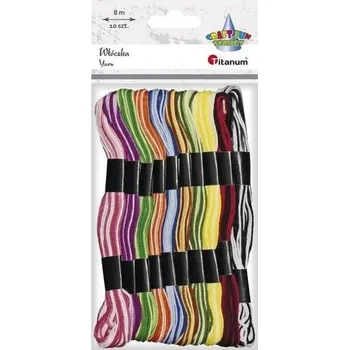 Set školních potřeb Mulina 8mm dwukolorowa 10 kolorów