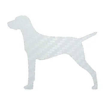 Polep vozidla SAMOLEPKA Pes 052 levá Ohař (51 - 3D karbon bílý) NA AUTO, NÁLEPKA, FÓLIE, POLEP, TUNING, VLASTNÍ TEXT, TISK, AUTOSAMOLEPKY.cz, POLEPY, OBRÁZEK, LOGO, SAMOLEPKY