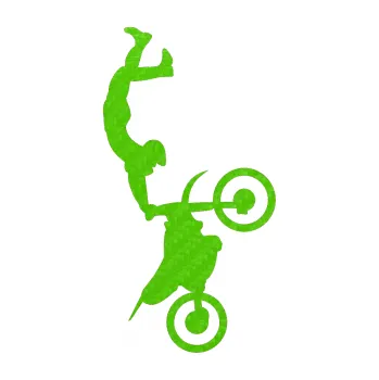 Samolepící dekorace SAMOLEPKA Motorka 029 pravá motokros freestyle (58 - 3D karbon zelený kawasaki) NA AUTO, NÁLEPKA, FÓLIE, POLEP, TUNING, VLASTNÍ TEXT, TISK, AUTOSAMOLEPKY.cz, POLEPY, OBRÁZEK, LOGO, SAMOLEPKY
