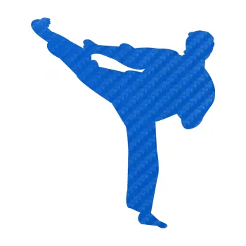 Polep vozidla Karate 008 levá (57 - 3D karbon modrý) SAMOLEPKA NA AUTO, NÁLEPKA, FÓLIE, POLEP, TUNING, VLASTNÍ TEXT, TISK, AUTOSAMOLEPKY.cz, POLEPY, OBRÁZEK, LOGO, 3D STICKERS