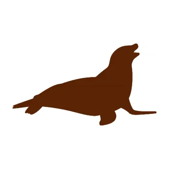 Samolepící dekorace SAMOLEPKA Lachtan 002 pravá (15 - hnědá) NA AUTO, NÁLEPKA, FÓLIE, POLEP, TUNING, VLASTNÍ TEXT, TISK, AUTOSAMOLEPKY.cz, POLEPY, OBRÁZEK, LOGO, SAMOLEPKY