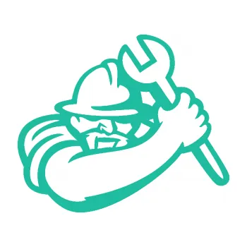 Samolepící dekorace SAMOLEPKA Mechanik 001 pravá (25 - tyrkysová) NA AUTO, NÁLEPKA, FÓLIE, POLEP, TUNING, VLASTNÍ TEXT, TISK, AUTOSAMOLEPKY.cz, POLEPY, OBRÁZEK, LOGO, SAMOLEPKY