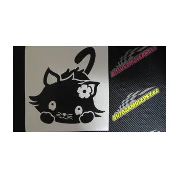 Samolepící dekorace Kočka 012 levá (17 - šedá) SAMOLEPKA NA AUTO, NÁLEPKA, FÓLIE, POLEP, TUNING, VLASTNÍ TEXT, TISK, AUTOSAMOLEPKY.cz, POLEPY, OBRÁZEK, LOGO, 3D STICKERS