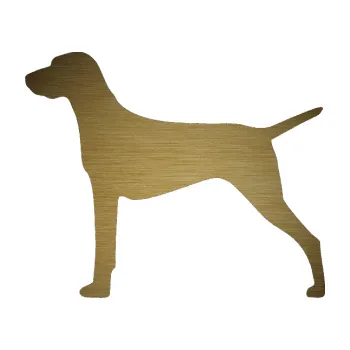 Polep vozidla SAMOLEPKA Pes 052 levá Ohař (64 - škrábaný kov zlatý) NA AUTO, NÁLEPKA, FÓLIE, POLEP, TUNING, VLASTNÍ TEXT, TISK, AUTOSAMOLEPKY.cz, POLEPY, OBRÁZEK, LOGO, SAMOLEPKY