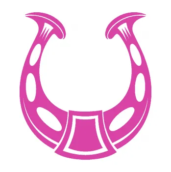 Samolepící dekorace Koňská podkova 001 (16 - růžová) SAMOLEPKA NA AUTO, NÁLEPKA, FÓLIE, POLEP, TUNING, VLASTNÍ TEXT, TISK, AUTOSAMOLEPKY.cz, POLEPY, OBRÁZEK, LOGO, 3D STICKERS