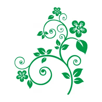 Samolepící dekorace Květina dekor 012 levá (12 - zelená) SAMOLEPKA NA AUTO, NÁLEPKA, FÓLIE, POLEP, TUNING, VLASTNÍ TEXT, TISK, AUTOSAMOLEPKY.cz, POLEPY, OBRÁZEK, LOGO, 3D STICKERS