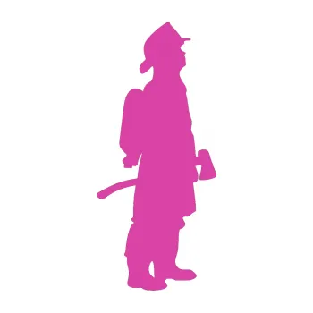 Samolepící dekorace SAMOLEPKA Hasič 002 pravá (16 - růžová) NA AUTO, NÁLEPKA, FÓLIE, POLEP, TUNING, VLASTNÍ TEXT, TISK, AUTOSAMOLEPKY.cz, POLEPY, OBRÁZEK, LOGO, SAMOLEPKY