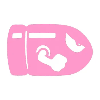 Autodoplněk Samolepka na auto Náboj 001 pravá (24 - světle růžová) NÁLEPKA, FÓLIE, POLEPY, TUNING, VLASTNÍ TEXT, TISK, AUTOSAMOLEPKY.cz, SAMOLEPKY, OBRÁZEK, LOGO, VÝROBA, PRODEJ