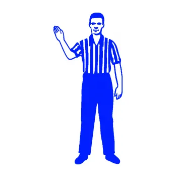 Samolepící dekorace Rozhodčí 001 levá (19 - modrá dynamic) SAMOLEPKA NA AUTO, NÁLEPKA, FÓLIE, POLEP, TUNING, VLASTNÍ TEXT, TISK, AUTOSAMOLEPKY.cz, POLEPY, OBRÁZEK, LOGO, 3D STICKERS