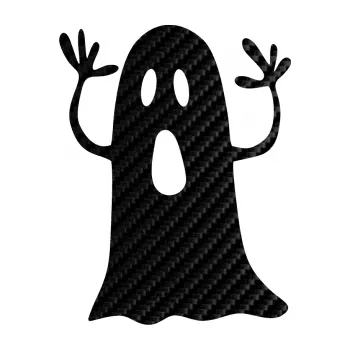 Samolepicí dekorace na vozidlo Duch 003 levá (50 - 3D karbon černý) SAMOLEPKA NA AUTO, NÁLEPKA, FÓLIE, POLEP, TUNING, VLASTNÍ TEXT, TISK, AUTOSAMOLEPKY.cz, POLEPY, OBRÁZEK, LOGO, 3D STICKERS