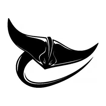 Samolepící dekorace SAMOLEPKA Rejnok 001 pravá (01 - černá) NA AUTO, NÁLEPKA, FÓLIE, POLEP, TUNING, VLASTNÍ TEXT, TISK, AUTOSAMOLEPKY.cz, POLEPY, OBRÁZEK, LOGO, SAMOLEPKY