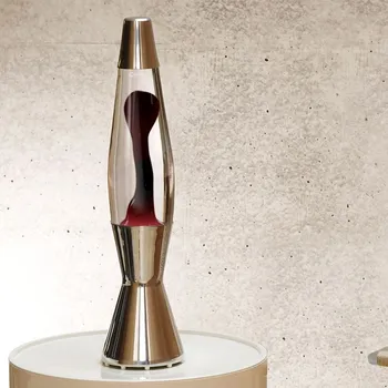 Lampa pro světelnou terapii Mathmos Astrobaby, originální lávová lampa, 1x28W, čirá s černou lávou, 43cm