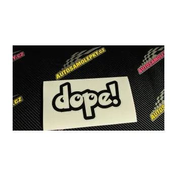 Polep vozidla SAMOLEPKA Dope 002 (10 - červená) NA AUTO, NÁLEPKA, FÓLIE, POLEP, TUNING, VLASTNÍ TEXT, TISK, AUTOSAMOLEPKY.cz, POLEPY, OBRÁZEK, LOGO, SAMOLEPKY