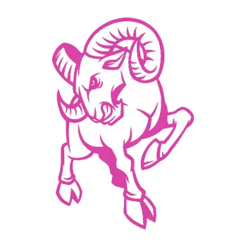 Samolepící dekorace Kozel 001 levá (16 - růžová) SAMOLEPKA NA AUTO, NÁLEPKA, FÓLIE, POLEP, TUNING, VLASTNÍ TEXT, TISK, AUTOSAMOLEPKY.cz, POLEPY, OBRÁZEK, LOGO, 3D STICKERS