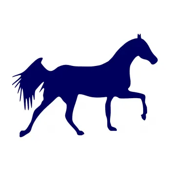 Samolepící dekorace SAMOLEPKA Kůň 001 pravá (23 - tmavě modrá) NA AUTO, NÁLEPKA, FÓLIE, POLEP, TUNING, VLASTNÍ TEXT, TISK, AUTOSAMOLEPKY.cz, POLEPY, OBRÁZEK, LOGO, SAMOLEPKY