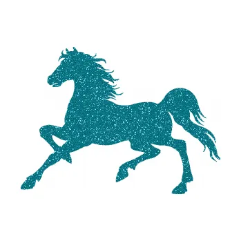 Samolepící dekorace Kůň 037 levá (92 - Ultra Metalic tyrkysová) SAMOLEPKA NA AUTO, NÁLEPKA, FÓLIE, POLEP, TUNING, VLASTNÍ TEXT, TISK, AUTOSAMOLEPKY.cz, POLEPY, OBRÁZEK, LOGO, 3D STICKERS