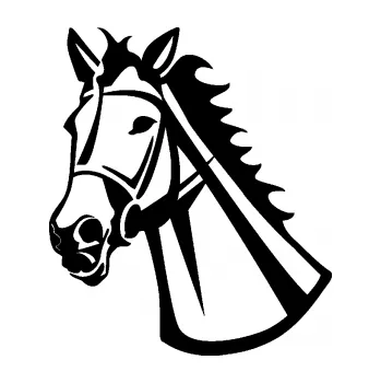 Samolepící dekorace SAMOLEPKA Kůň 044 levá (01 - černá) NA AUTO, NÁLEPKA, FÓLIE, POLEP, TUNING, VLASTNÍ TEXT, TISK, AUTOSAMOLEPKY.cz, POLEPY, OBRÁZEK, LOGO, SAMOLEPKY