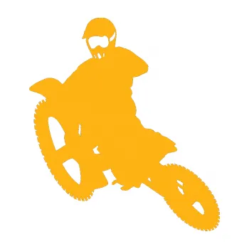 Samolepící dekorace Motorka 004 levá motokros (21 - světle oranžová) SAMOLEPKA NA AUTO, NÁLEPKA, FÓLIE, POLEP, TUNING, VLASTNÍ TEXT, TISK, AUTOSAMOLEPKY.cz, POLEPY, OBRÁZEK, LOGO, 3D STICKERS