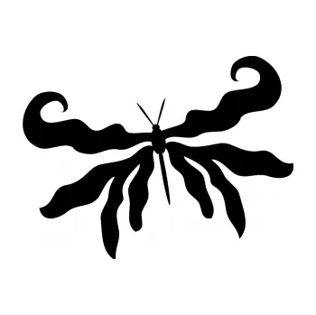 Samolepící dekorace SAMOLEPKA Motýl 004 levá (01 - černá) NA AUTO, NÁLEPKA, FÓLIE, POLEP, TUNING, VLASTNÍ TEXT, TISK, AUTOSAMOLEPKY.cz, POLEPY, OBRÁZEK, LOGO, SAMOLEPKY