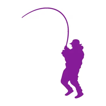 Polep vozidla SAMOLEPKA Rybář 007 levá (14 - fialová) NA AUTO, NÁLEPKA, FÓLIE, POLEP, TUNING, VLASTNÍ TEXT, TISK, AUTOSAMOLEPKY.cz, POLEPY, OBRÁZEK, LOGO, SAMOLEPKY