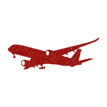 Polep vozidla SAMOLEPKA Letadlo 017 levá Airbus A 350 (86 - Ultra Metalic červená) NA AUTO, NÁLEPKA, FÓLIE, POLEP, TUNING, VLASTNÍ TEXT, TISK, AUTOSAMOLEPKY.cz, POLEPY, OBRÁZEK, LOGO, SAMOLEPKY