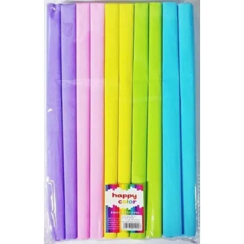 Set školních potřeb Bibuła marszczona 25x200cm pastel 10 rolek