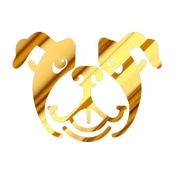 Polep vozidla Pes 069 Buldoček (81 - chrom fólie zlatá zrcadlová) SAMOLEPKA NA AUTO, NÁLEPKA, FÓLIE, POLEP, TUNING, VLASTNÍ TEXT, TISK, AUTOSAMOLEPKY.cz, POLEPY, OBRÁZEK, LOGO, 3D STICKERS