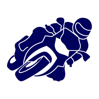 Samolepící dekorace SAMOLEPKA Motorka 001 pravá silniční motorky (23 - tmavě modrá) NA AUTO, NÁLEPKA, FÓLIE, POLEP, TUNING, VLASTNÍ TEXT, TISK, AUTOSAMOLEPKY.cz, POLEPY, OBRÁZEK, LOGO, SAMOLEPKY