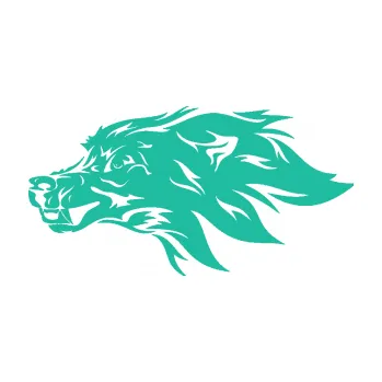 Polep vozidla Pes 127 levá hlava (25 - tyrkysová) SAMOLEPKA NA AUTO, NÁLEPKA, FÓLIE, POLEP, TUNING, VLASTNÍ TEXT, TISK, AUTOSAMOLEPKY.cz, POLEPY, OBRÁZEK, LOGO, 3D STICKERS