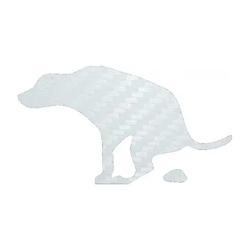 Polep vozidla SAMOLEPKA Pes 077 levá (51 - 3D karbon bílý) NA AUTO, NÁLEPKA, FÓLIE, POLEP, TUNING, VLASTNÍ TEXT, TISK, AUTOSAMOLEPKY.cz, POLEPY, OBRÁZEK, LOGO, SAMOLEPKY