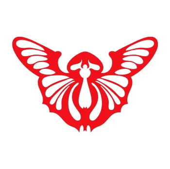 Samolepící dekorace SAMOLEPKA Motýl 002 levá (10 - červená) NA AUTO, NÁLEPKA, FÓLIE, POLEP, TUNING, VLASTNÍ TEXT, TISK, AUTOSAMOLEPKY.cz, POLEPY, OBRÁZEK, LOGO, SAMOLEPKY