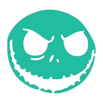 Samolepicí dekorace na vozidlo Halloween 011 pravá (25 - tyrkysová) SAMOLEPKA NA AUTO, NÁLEPKA, FÓLIE, POLEP, TUNING, VLASTNÍ TEXT, TISK, AUTOSAMOLEPKY.cz, POLEPY, OBRÁZEK, LOGO, 3D STICKERS