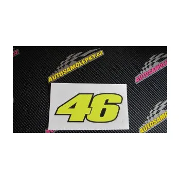 samolepka Samolepka na auto 46 Valentino Rossi barevná (12 - zelená) NÁLEPKA, FÓLIE, POLEPY, TUNING, VLASTNÍ TEXT, TISK, AUTOSAMOLEPKY.cz, SAMOLEPKY, OBRÁZEK, LOGO, VÝROBA, PRODEJ