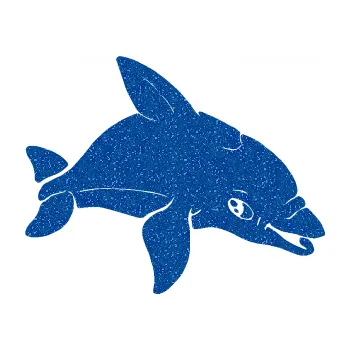 Samolepící dekorace Delfín 003 pravá (88 - Ultra Metalic modrá) SAMOLEPKA NA AUTO, NÁLEPKA, FÓLIE, POLEP, TUNING, VLASTNÍ TEXT, TISK, AUTOSAMOLEPKY.cz, POLEPY, OBRÁZEK, LOGO, 3D STICKERS