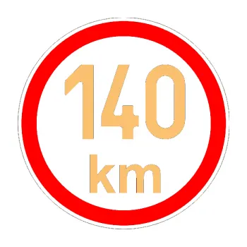 samolepka Maximální rychlost 140km - nejvyšší konstrukční rychlost (08 - béžová) SAMOLEPKA NA AUTO, NÁLEPKA, FÓLIE, POLEP, TUNING, VLASTNÍ TEXT, TISK, AUTOSAMOLEPKY.cz, POLEPY, OBRÁZEK, LOGO, 3D STICKERS