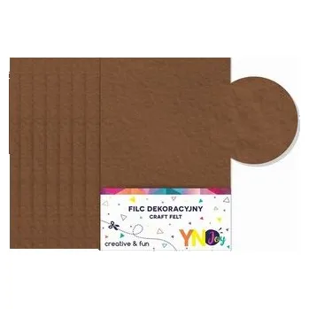 Set školních potřeb Filc dekoracyjny brązowy YNJ 8szt NOSTER